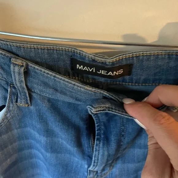 Mavi Matt Jeans Mens Size 33 x 30 Relaxed Straight Leg Stretch Medium Wash - Picture 3 of 7